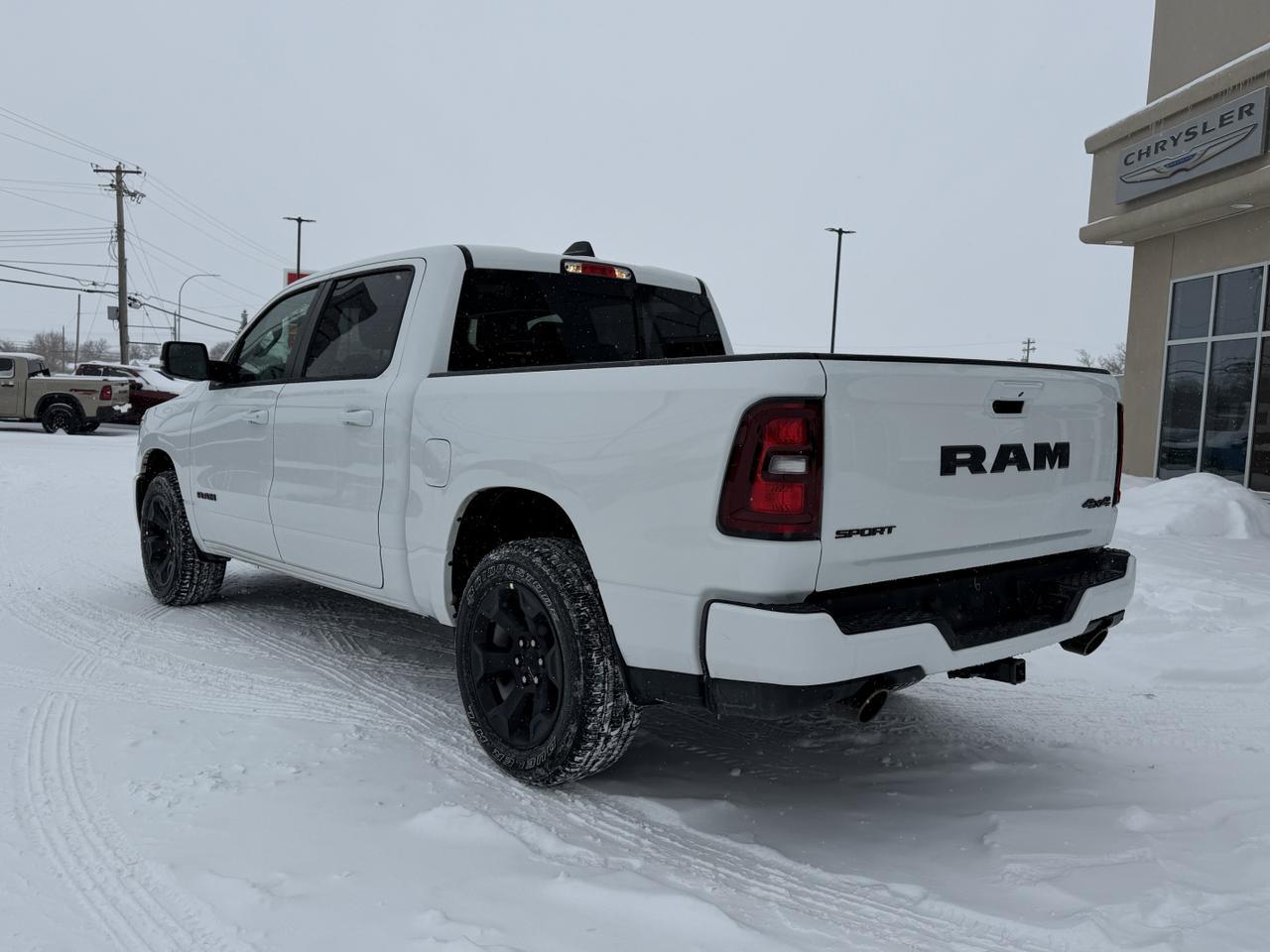 2026 Ram 1500 Sport Crew Cab 4x4 | 3L Hurricane | Pano Sunroof | NAV | Heated Seats | Alpine Audio Redwater AB