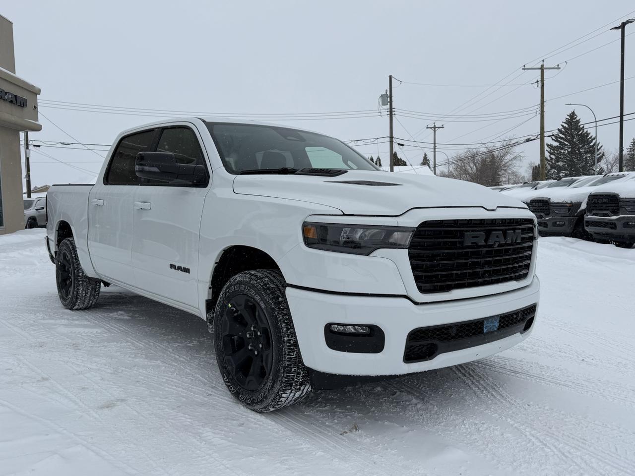 2026 Ram 1500 Sport Crew Cab 4x4 | 3L Hurricane | Pano Sunroof | NAV | Heated Seats | Alpine Audio Redwater AB