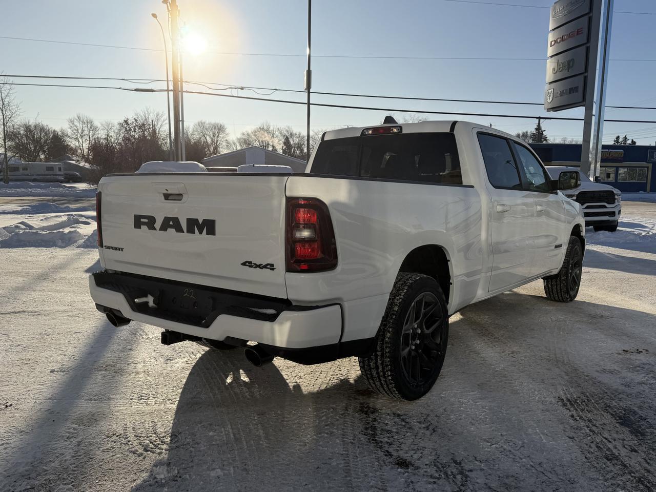 2026 Ram 1500 Sport Crew Cab 4x4 | 3L Hurricane | Pano Sunroof | NAV | Heated Vented Seats | Leather Redwater AB