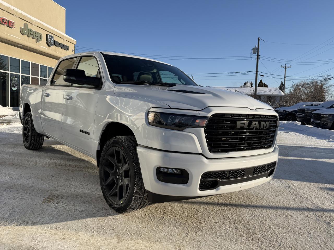 2026 Ram 1500 Sport Crew Cab 4x4 | 3L Hurricane | Pano Sunroof | NAV | Heated Vented Seats | Leather Redwater AB