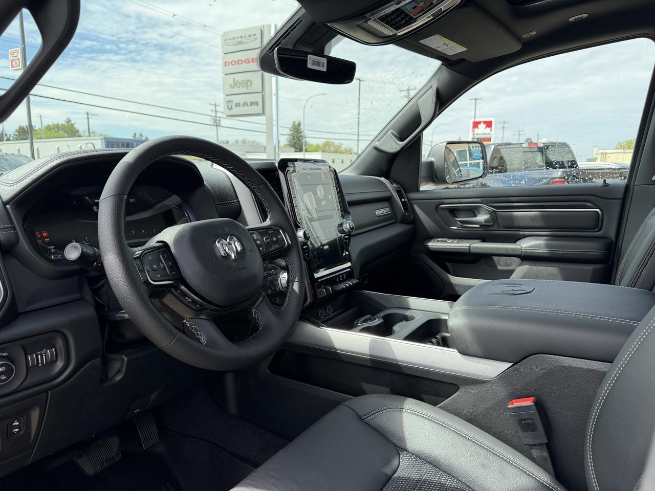 2026 Ram 1500 Sport Crew Cab 4x4 | HEMI V8 | Pano Sunroof | 12IN Display | NAV | Heated Seats | Granite Crystal Redwater AB
