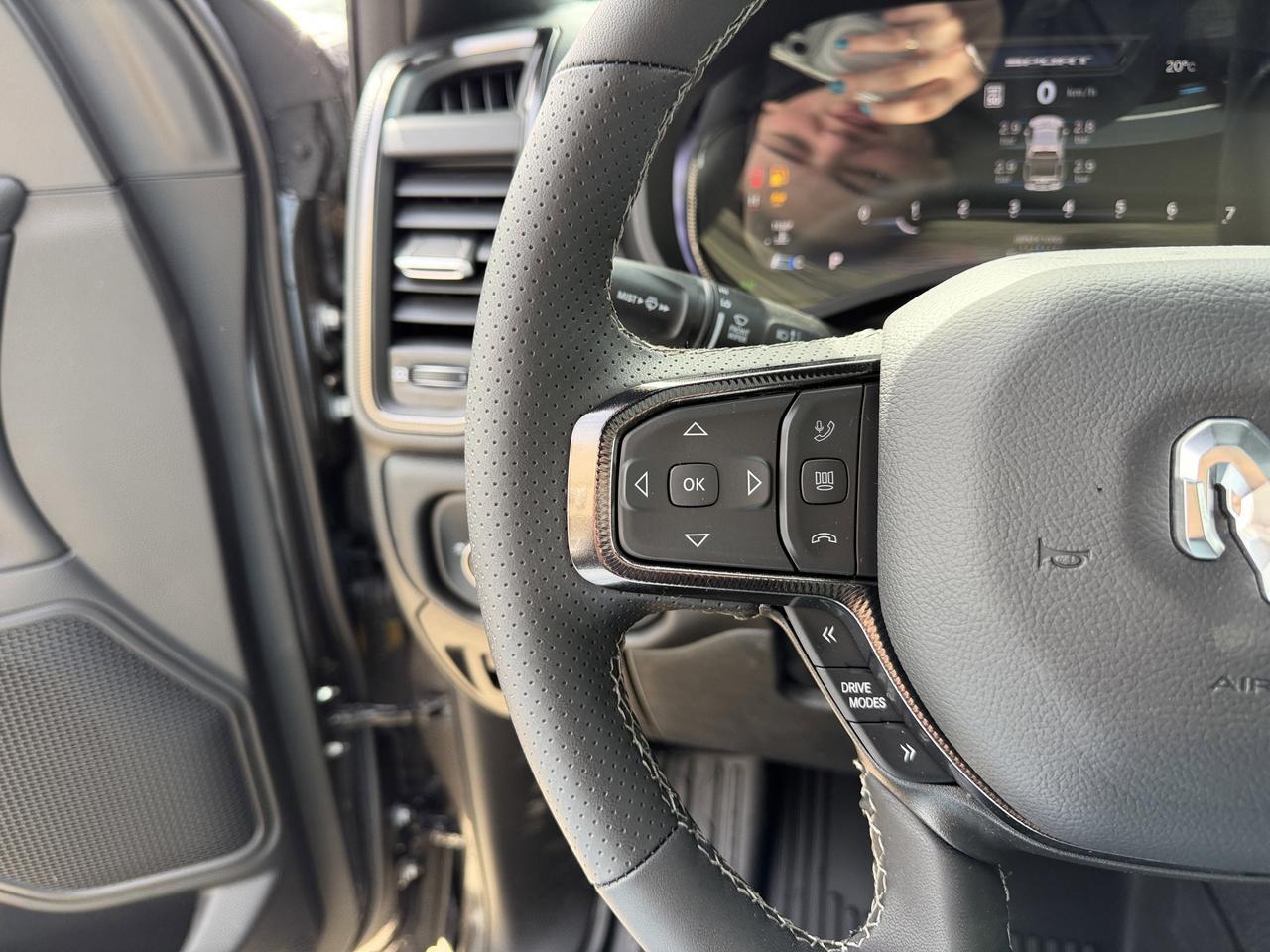 2026 Ram 1500 Sport Crew Cab 4x4 | HEMI V8 | Pano Sunroof | 12IN Display | NAV | Heated Seats | Granite Crystal Redwater AB