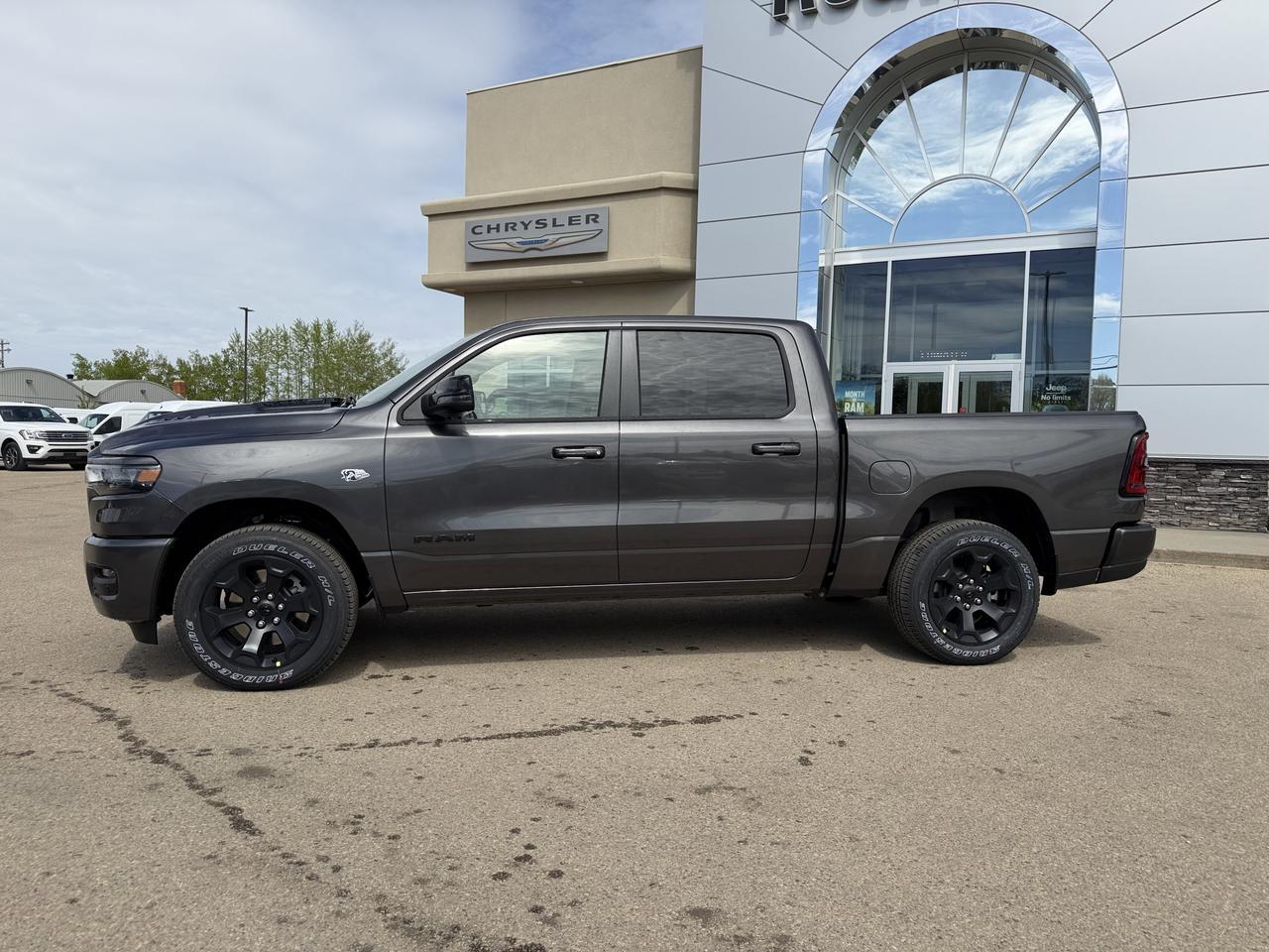 2026 Ram 1500 Sport Crew Cab 4x4 | HEMI V8 | Pano Sunroof | 12IN Display | NAV | Heated Seats | Granite Crystal Redwater AB