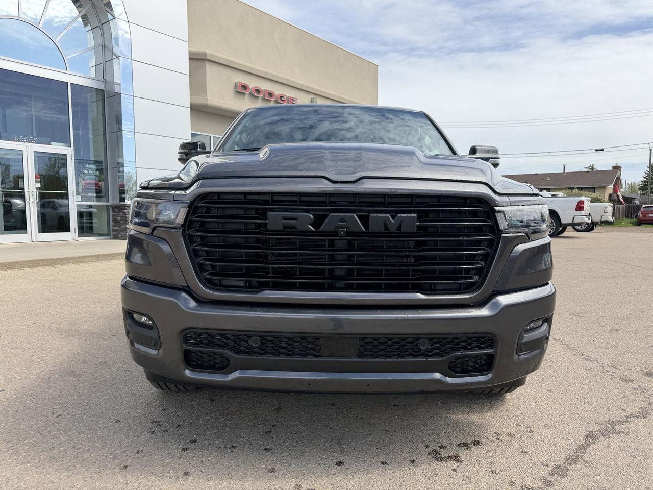 2026 Ram 1500 Sport Crew Cab 4x4 | HEMI V8 | Pano Sunroof | 12IN Display | NAV | Heated Seats | Granite Crystal Redwater AB