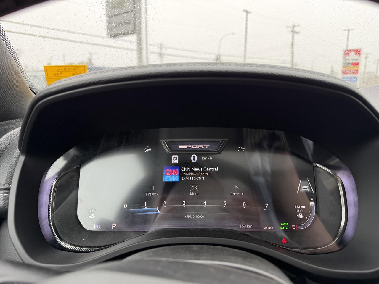 2026 Ram 1500 Sport Crew Cab 4x4 | Hurricane Twin Turbo | Diamond Black | Dual-Pane Panoramic Sunroof | 12IN NAV Redwater AB