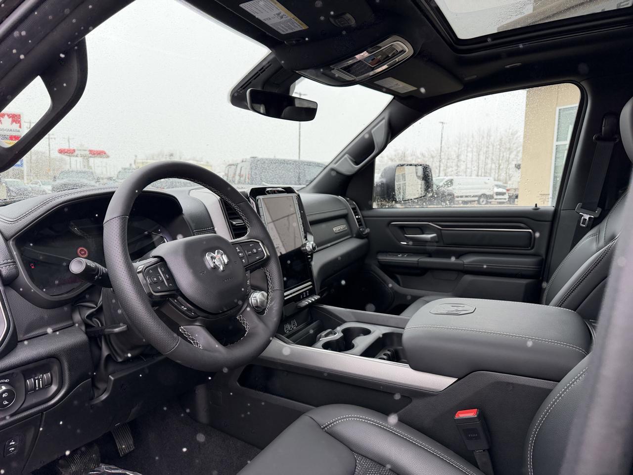 2026 Ram 1500 Sport Crew Cab 4x4 | Hurricane Twin Turbo | Diamond Black | Dual-Pane Panoramic Sunroof | 12IN NAV Redwater AB