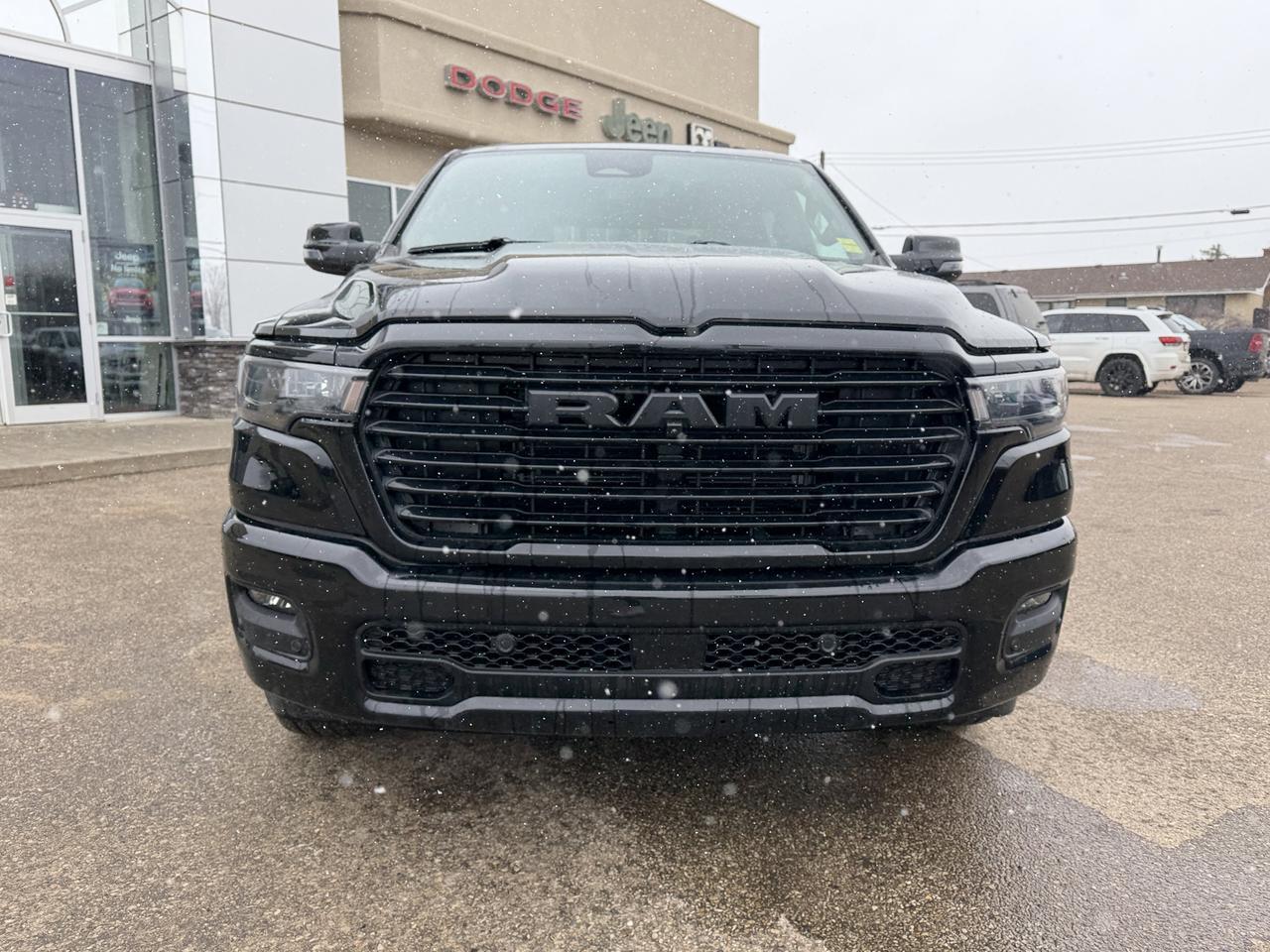 2026 Ram 1500 Sport Crew Cab 4x4 | Hurricane Twin Turbo | Diamond Black | Dual-Pane Panoramic Sunroof | 12IN NAV Redwater AB