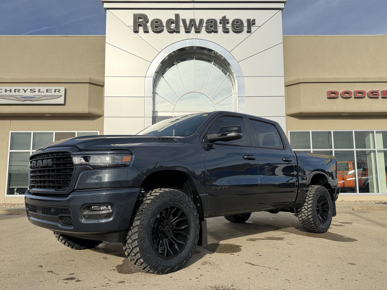 2026 Ram 1500 Sport Crew Cab 4x4 | Rig Ready Ram | 12IN Display | 360 Camera | Heated Seats | Remote Start Redwater AB
