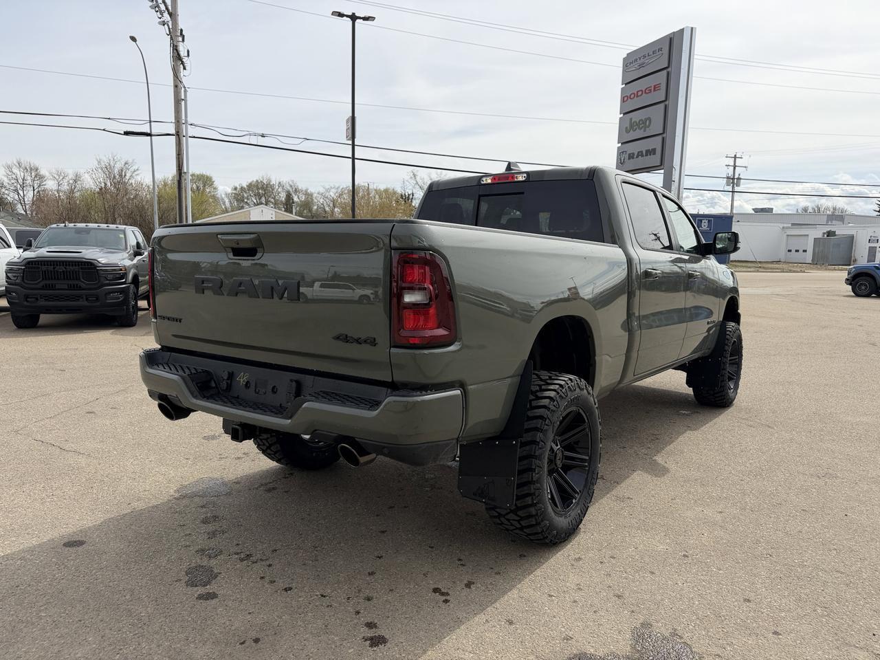 2026 Ram 1500 Sport Crew Cab 4x4 | Rig Ready Ram | 3L Twin Turbo | 12IN Touchscreen | NAV | Heated Seats Redwater AB