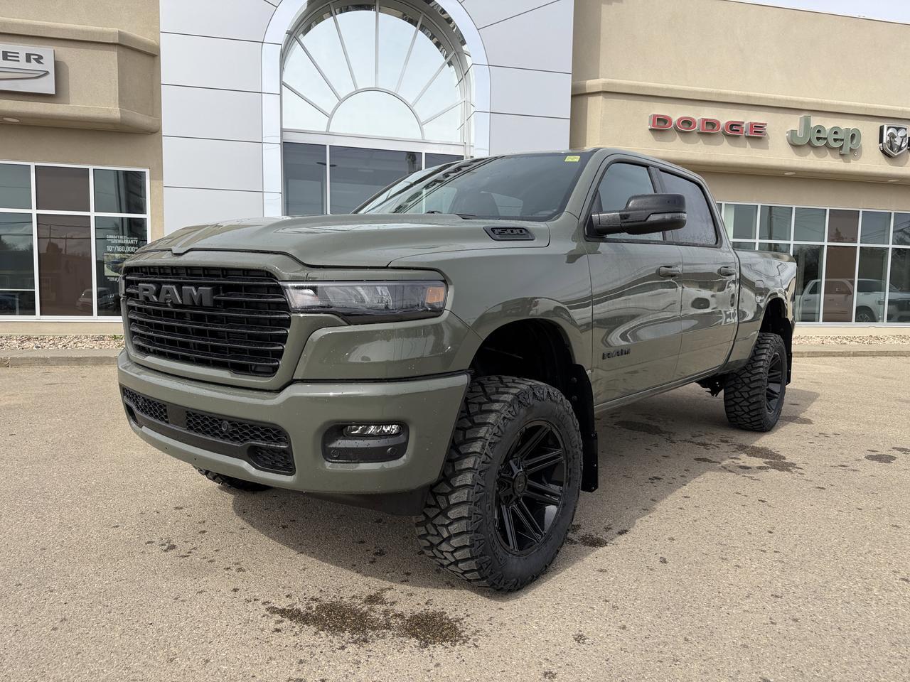 2026 Ram 1500 Sport Crew Cab 4x4 | Rig Ready Ram | 3L Twin Turbo | 12IN Touchscreen | NAV | Heated Seats Redwater AB