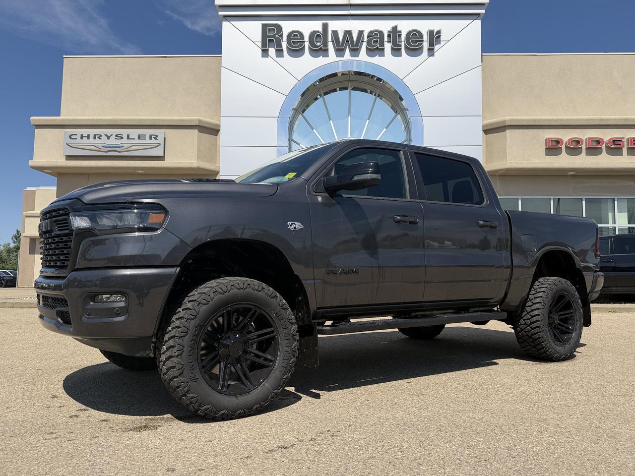 2026 Ram 1500 Sport Crew Cab 4x4 | Rig Ready Ram | HEMI V8 | Night Edition | Black Leather | Pano Sunroof | NAV