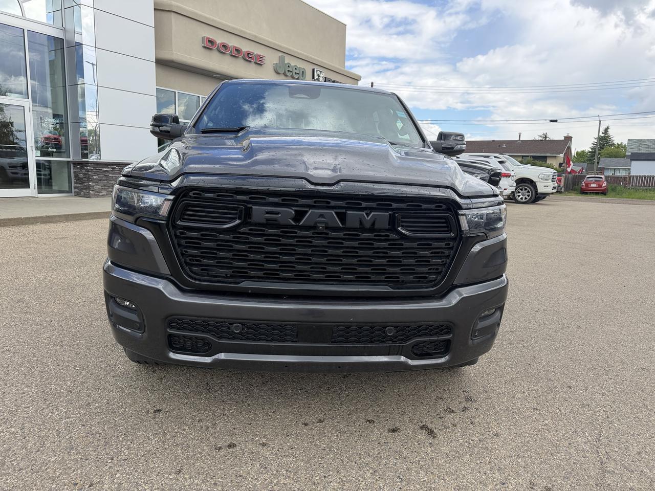 2026 Ram 1500 Sport Crew Cab 4x4 | Rig Ready Ram | HEMI V8 | Night Edition | Black Leather | Pano Sunroof | NAV Redwater AB