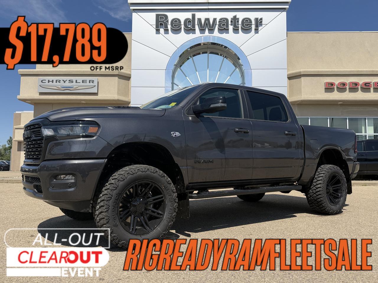 2026 Ram 1500 Sport Crew Cab 4x4 | Rig Ready Ram | KYLE | 6" Lift Kit | Hemi | 20" Wheels | 35" Tires | Pano Roof