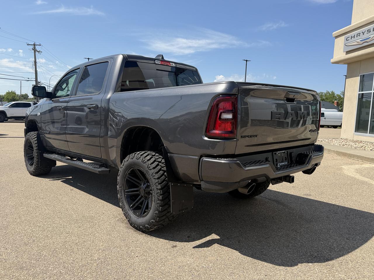 2026 Ram 1500 Sport Crew Cab 4x4 | Rig Ready Ram | KYLE | 6" Lift Kit | Hemi | 20" Wheels | 35" Tires | Pano Roof Redwater AB