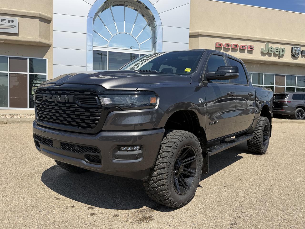 2026 Ram 1500 Sport Crew Cab 4x4 | Rig Ready Ram | KYLE | 6" Lift Kit | Hemi | 20" Wheels | 35" Tires | Pano Roof Redwater AB
