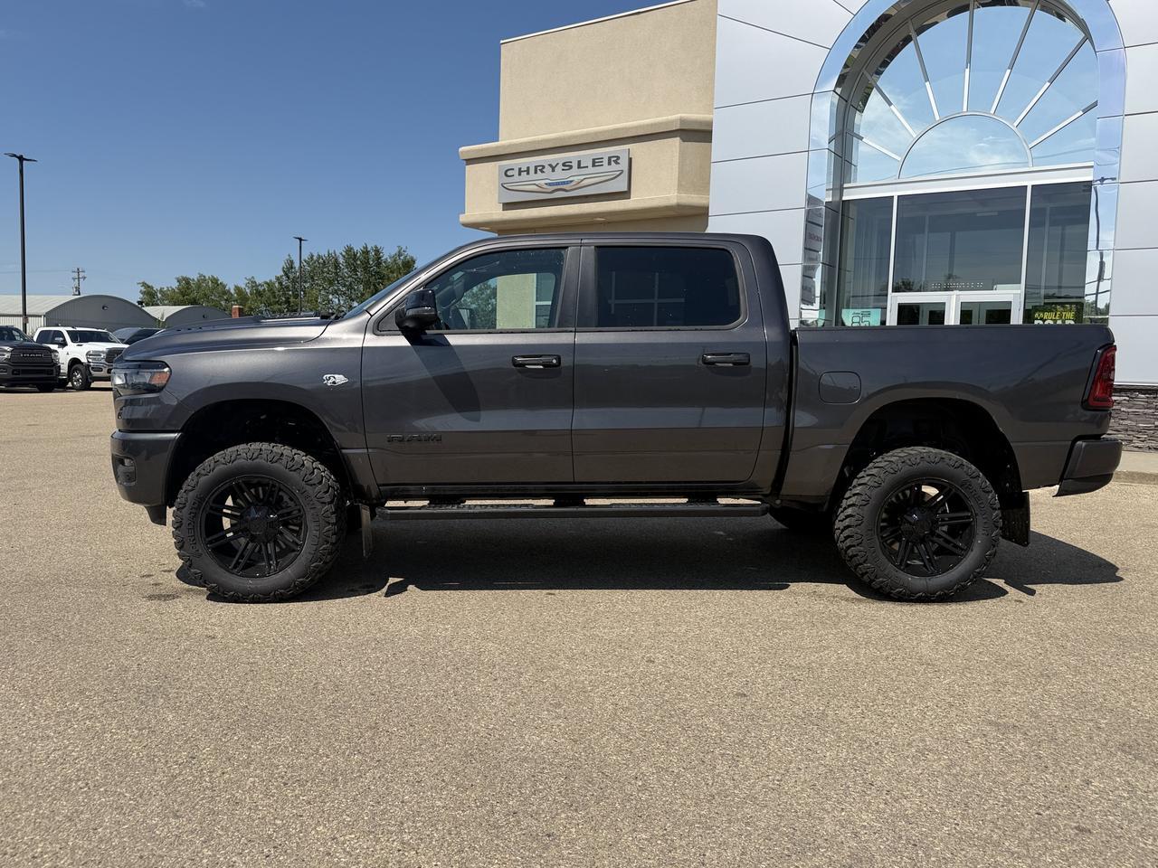 2026 Ram 1500 Sport Crew Cab 4x4 | Rig Ready Ram | KYLE | 6" Lift Kit | Hemi | 20" Wheels | 35" Tires | Pano Roof Redwater AB