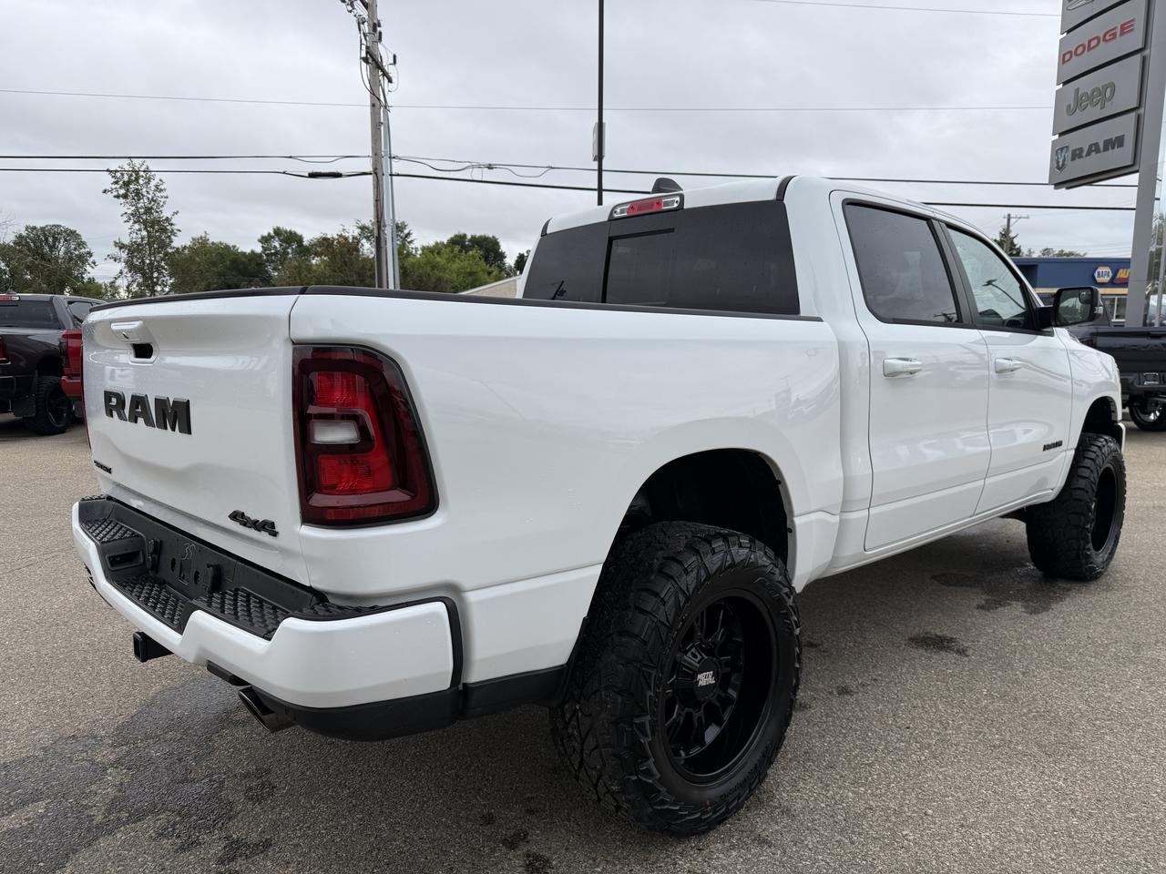 2026 Ram 1500 Sport Crew Cab 4x4 | Rig Ready Ram | RANDY CANDY | 4IN Lift  | 20IN Rims | 35IN Tires | Heated Seats Redwater AB