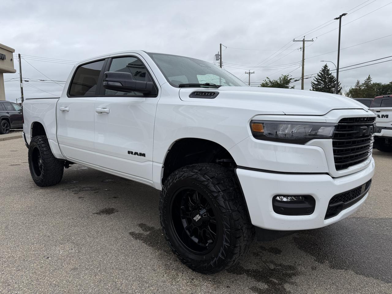 2026 Ram 1500 Sport Crew Cab 4x4 | Rig Ready Ram | RANDY CANDY | 4IN Lift  | 20IN Rims | 35IN Tires | Heated Seats Redwater AB