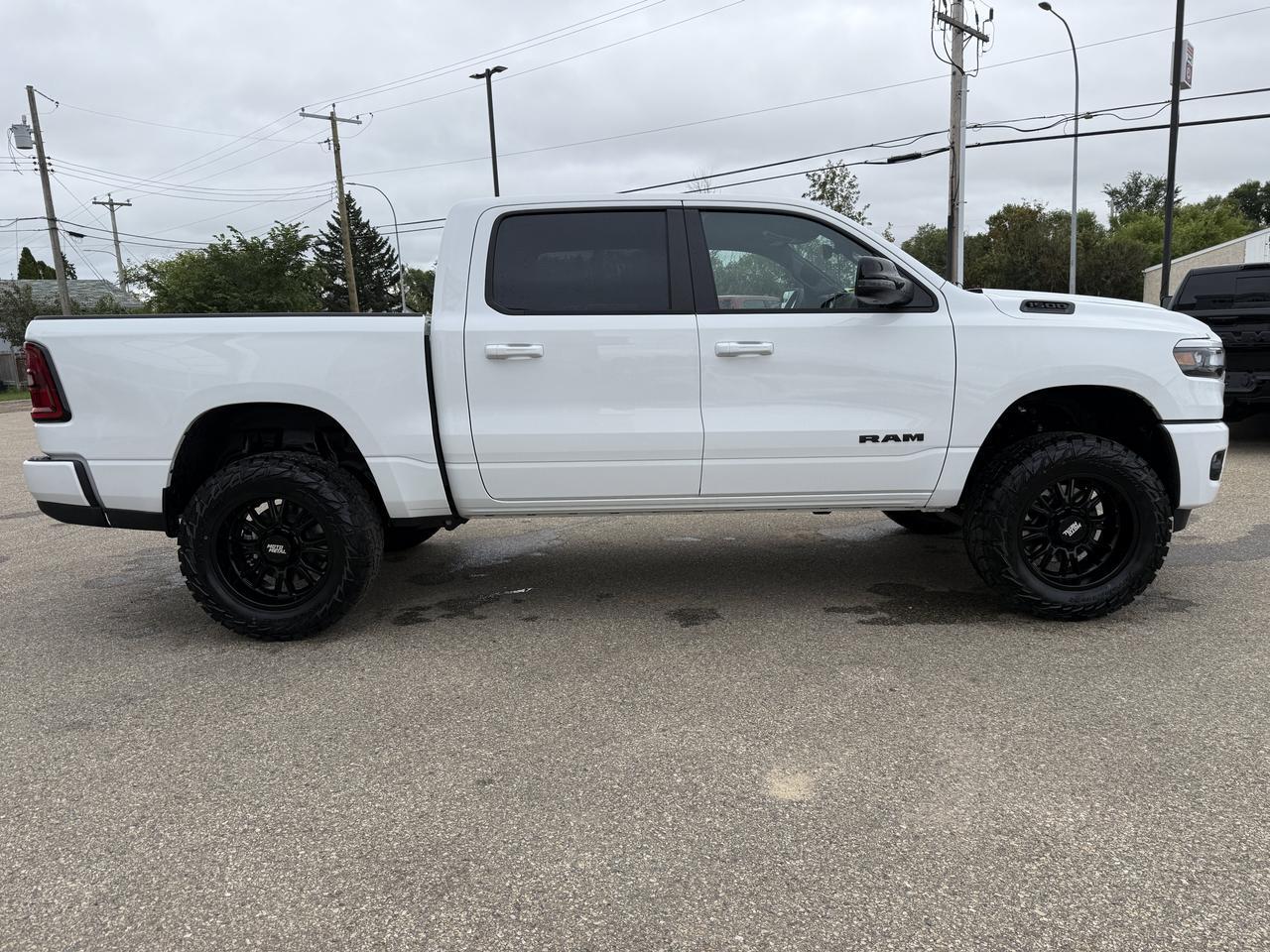 2026 Ram 1500 Sport Crew Cab 4x4 | Rig Ready Ram | RANDY CANDY | 4IN Lift  | 20IN Rims | 35IN Tires | Heated Seats Redwater AB