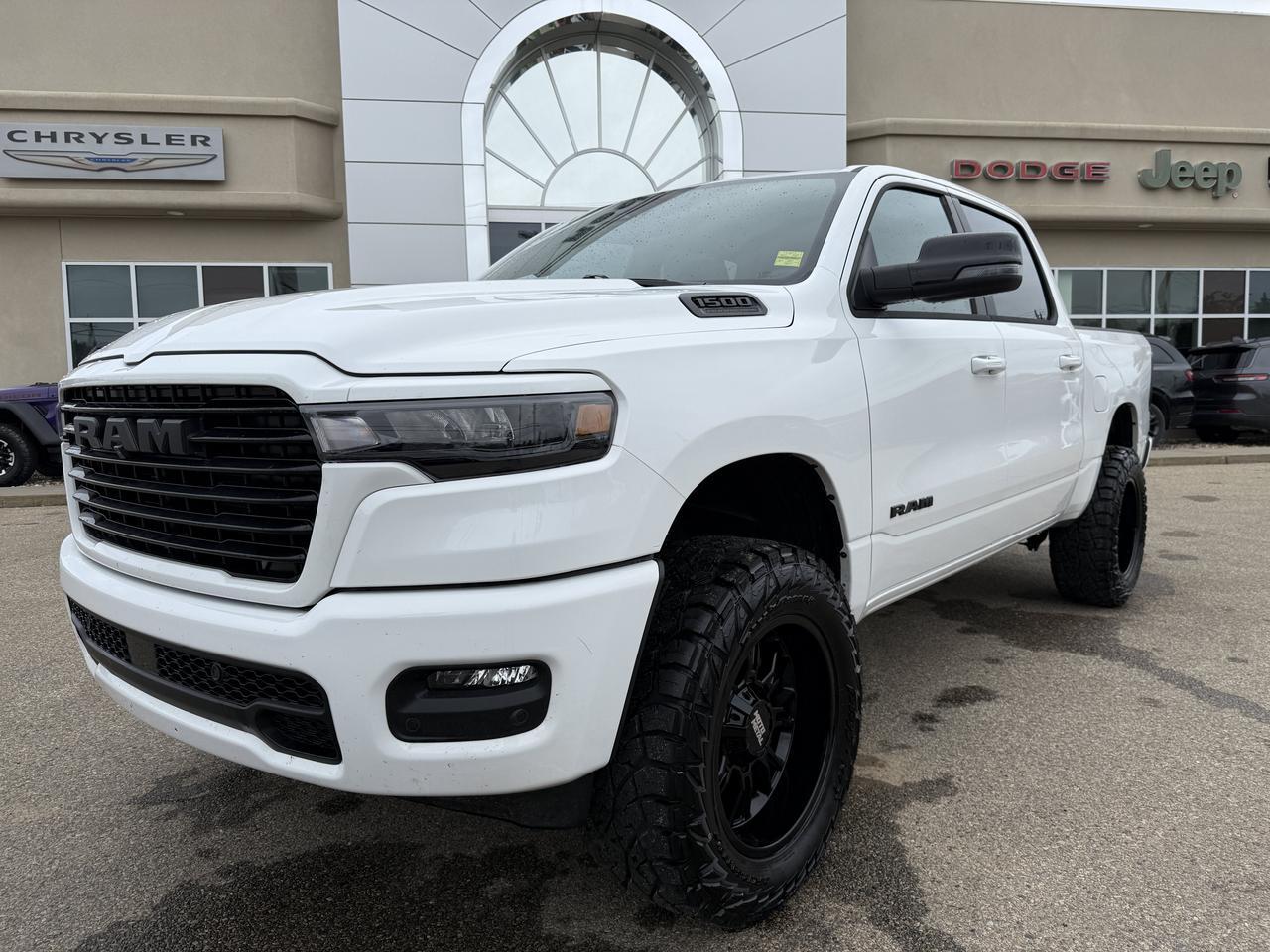 2026 Ram 1500 Sport Crew Cab 4x4 | Rig Ready Ram | RANDY CANDY | 4" Lift  | 20" Rims | 35" Tires | Heated Seats Redwater AB