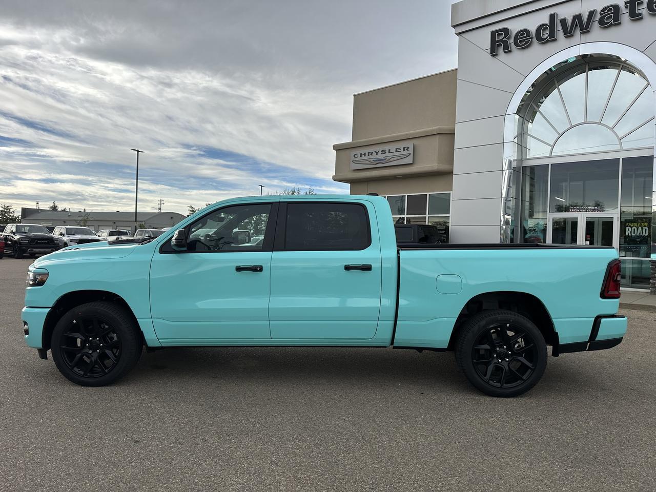 2026 Ram 1500 Sport Crew Cab 4x4 | TOOTH PASTE | Custom Wrap | Pano Sunroof | Heated & Vented Seats | NAV Redwater AB