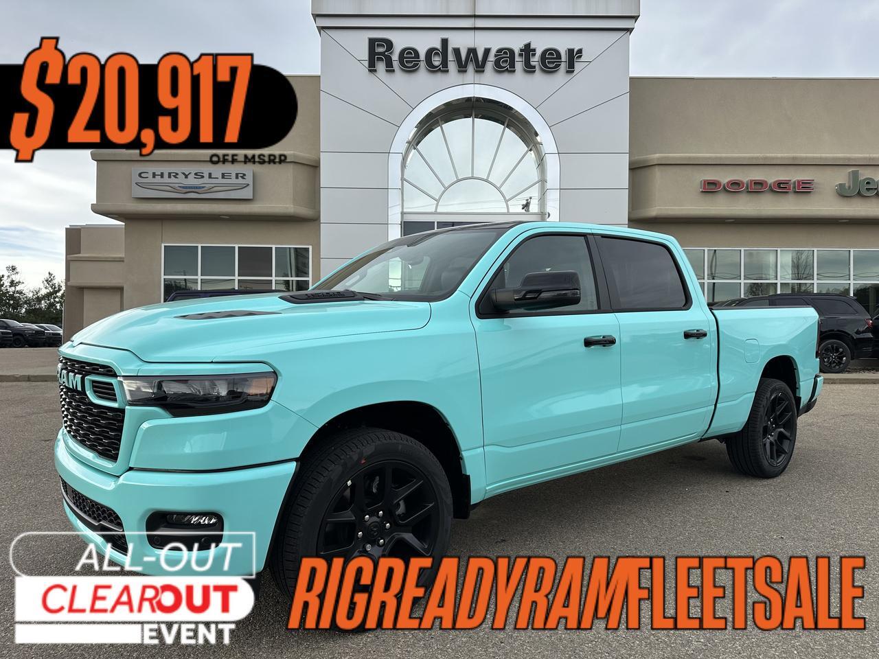 2026 Ram 1500 Sport Crew Cab 4x4 | TOOTH PASTE | Custom Wrap | Pano Sunroof | Heated & Vented Seats | NAV