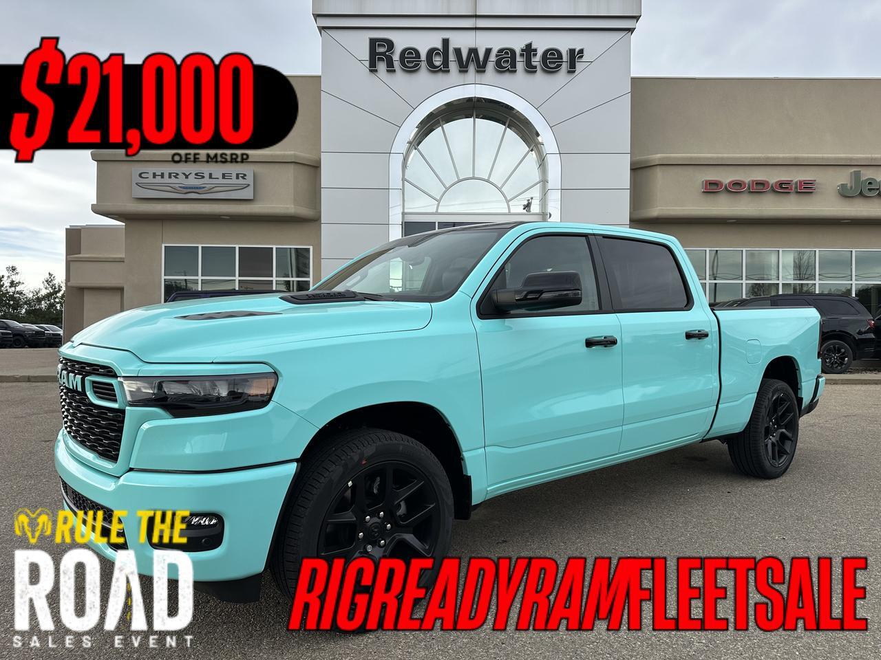 2026 Ram 1500 Sport Crew Cab 4x4 | TOOTH PASTE | Custom Wrap | Pano Sunroof | Heated & Vented Seats | NAV