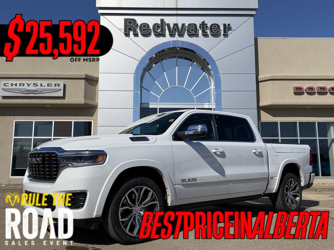 2026 Ram 1500 Tungsten Crew Cab 4x4 | 3L Hurricane | 22IN Wheels | Klipsch Audio | Massaging Leather | Sunroof