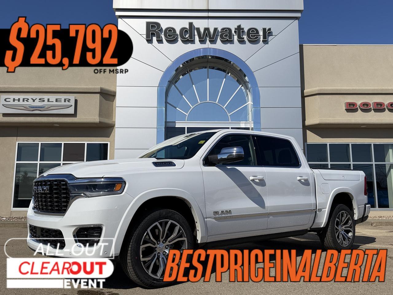 2026 Ram 1500 Tungsten Crew Cab 4x4 | 3L Hurricane | 22IN Wheels | Klipsch Audio | Massaging Leather | Sunroof