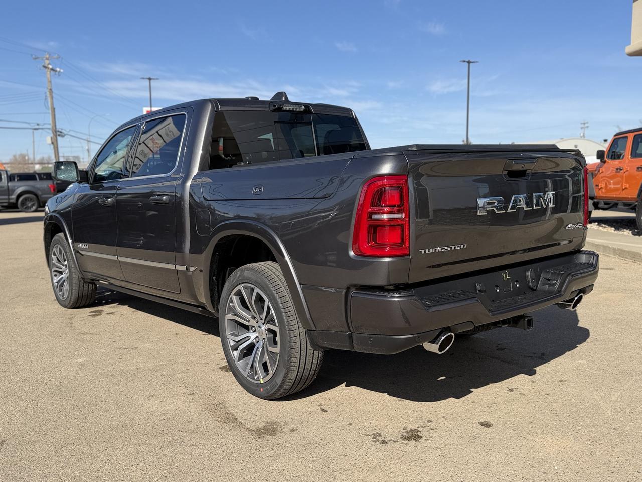2026 Ram 1500 Tungsten Crew Cab 4x4 | 3L Hurricane | Massaging Leather | Dual Sunroof | Power Boards | 22IN Wheels Redwater AB