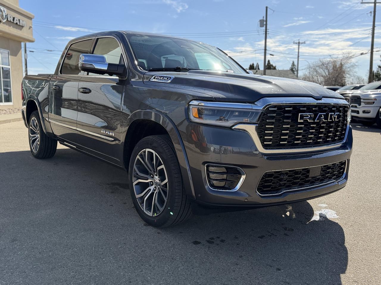 2026 Ram 1500 Tungsten Crew Cab 4x4 | 3L Hurricane | Massaging Leather | Dual Sunroof | Power Boards | 22IN Wheels Redwater AB