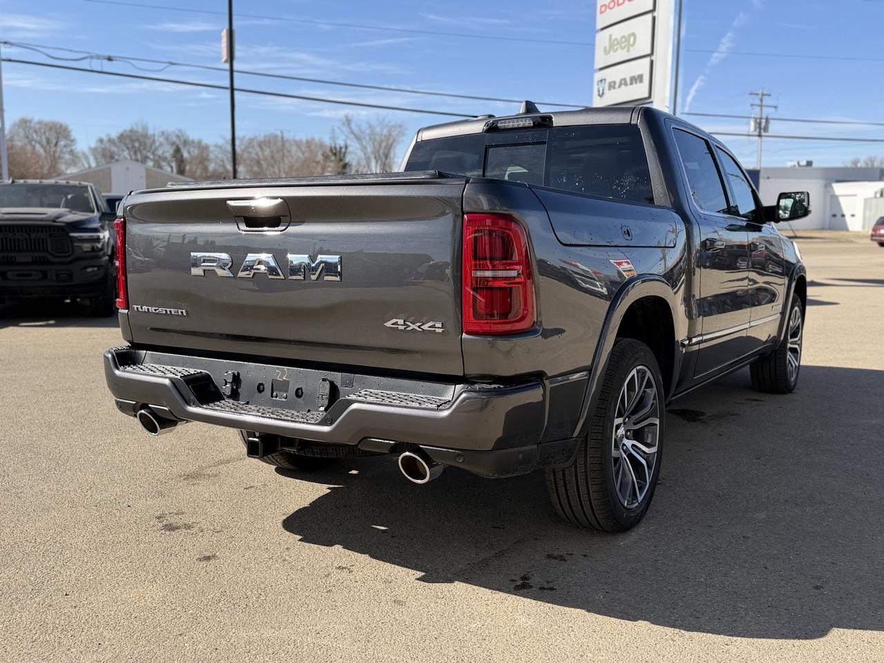 2026 Ram 1500 Tungsten Crew Cab 4x4 | 3L Hurricane | Massaging Leather | Dual Sunroof | Power Boards | 22IN Wheels Redwater AB