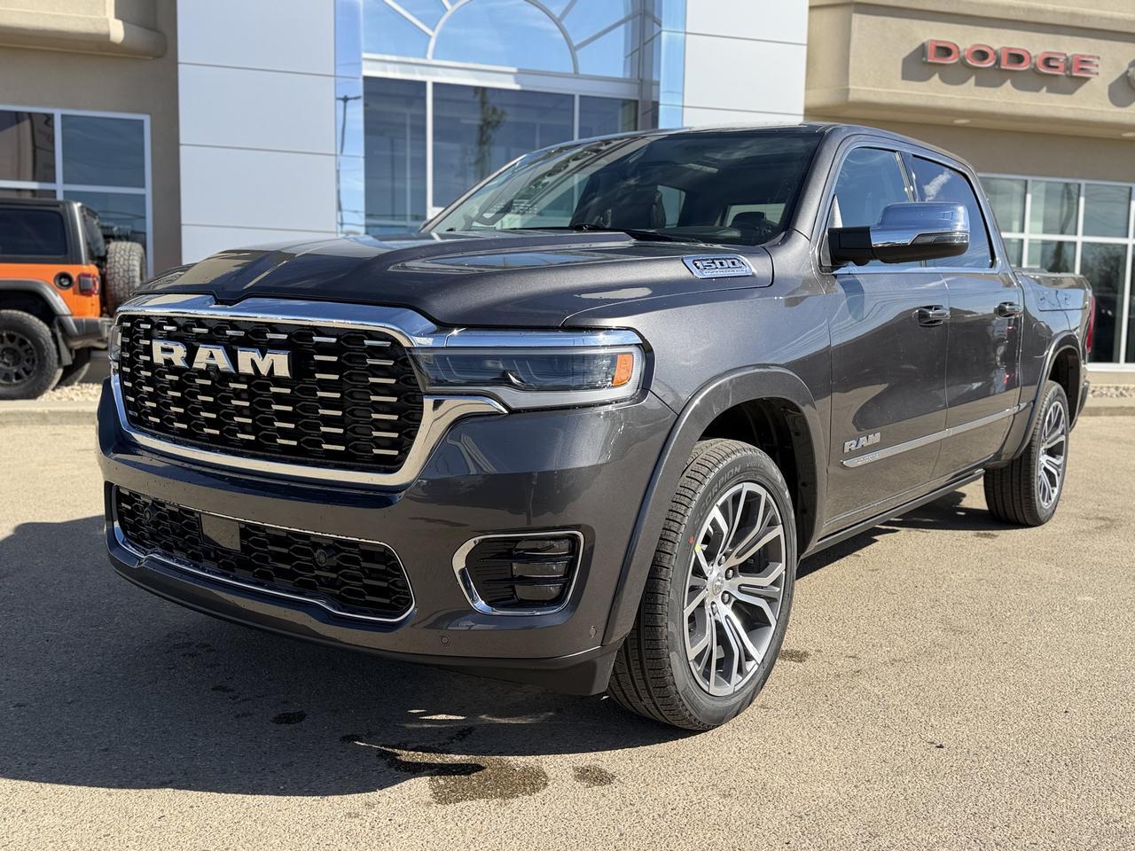 2026 Ram 1500 Tungsten Crew Cab 4x4 | 3L Hurricane | Massaging Leather | Dual Sunroof | Power Boards | 22IN Wheels Redwater AB