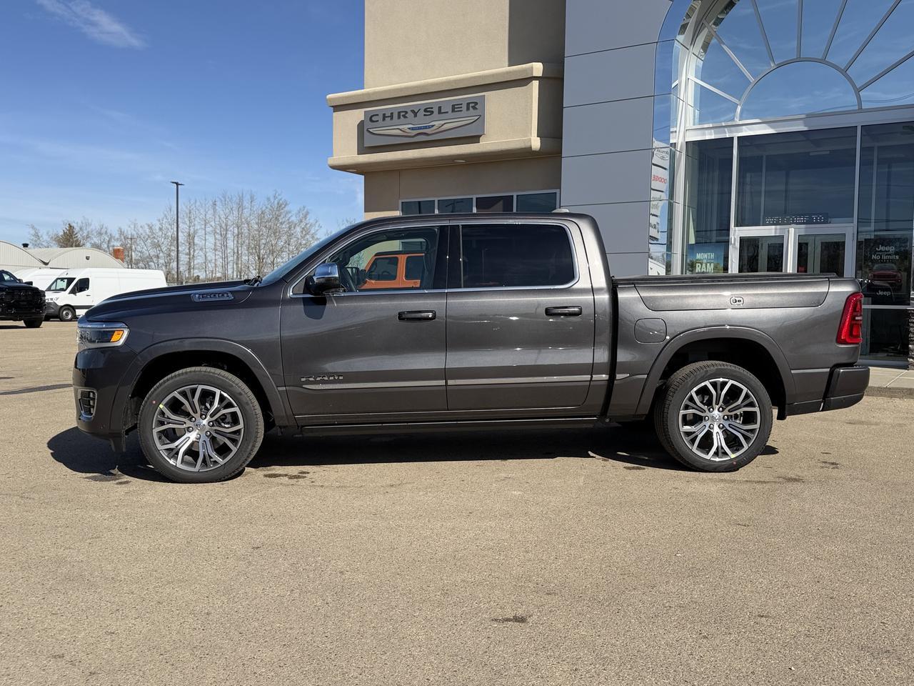 2026 Ram 1500 Tungsten Crew Cab 4x4 | 3L Hurricane | Massaging Leather | Dual Sunroof | Power Boards | 22IN Wheels Redwater AB
