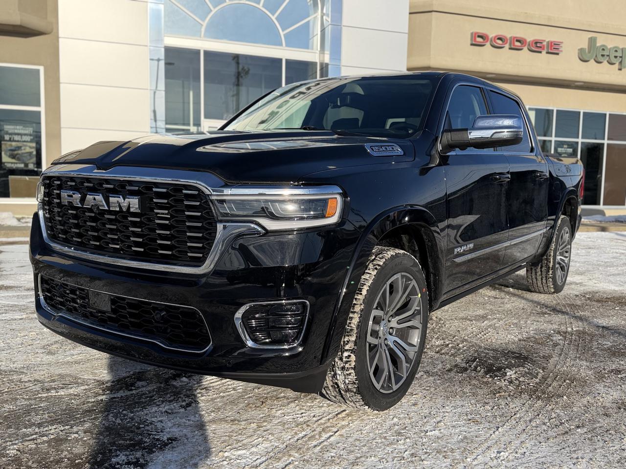 2026 Ram 1500 Tungsten Crew Cab 4x4 | 3L Hurricane | Premium Leather | Dual Pane Sunroof | NAV | 22IN Wheels Redwater AB
