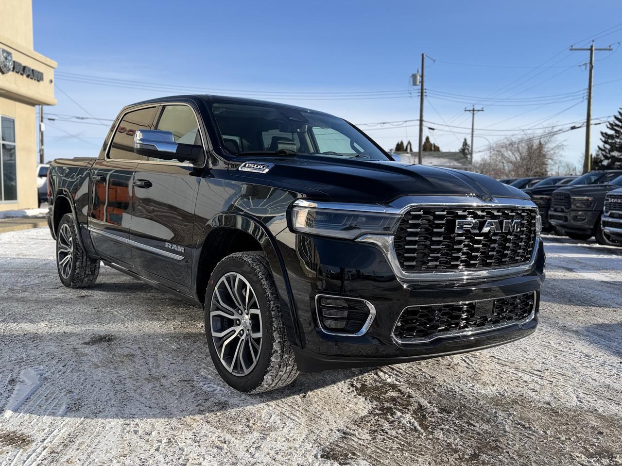 2026 Ram 1500 Tungsten Crew Cab 4x4 | 3L Hurricane | Premium Leather | Dual Pane Sunroof | NAV | 22IN Wheels Redwater AB