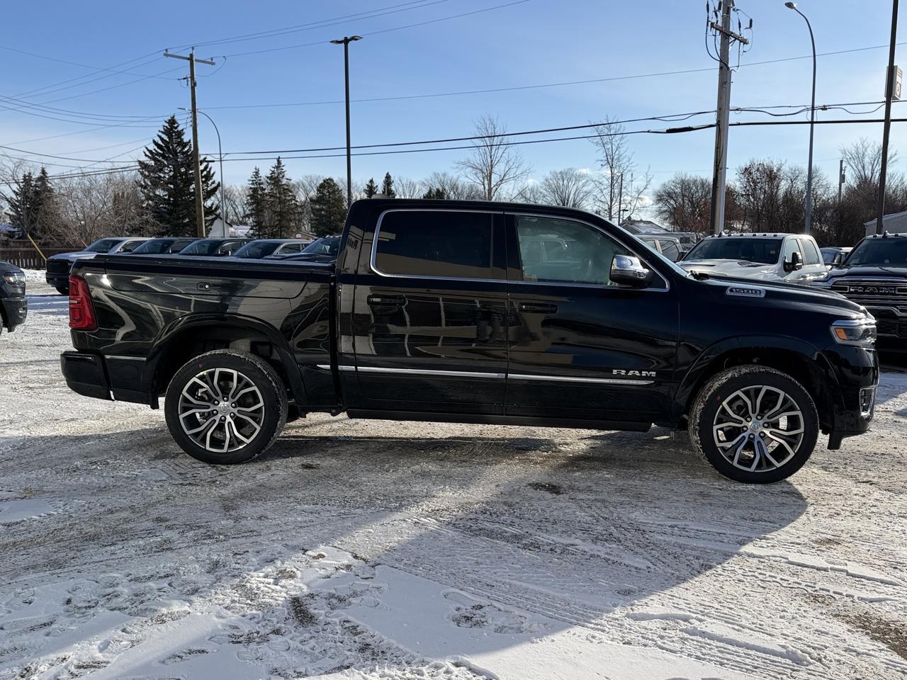 2026 Ram 1500 Tungsten Crew Cab 4x4 | 3L Hurricane | Premium Leather | Dual Pane Sunroof | NAV | 22IN Wheels Redwater AB