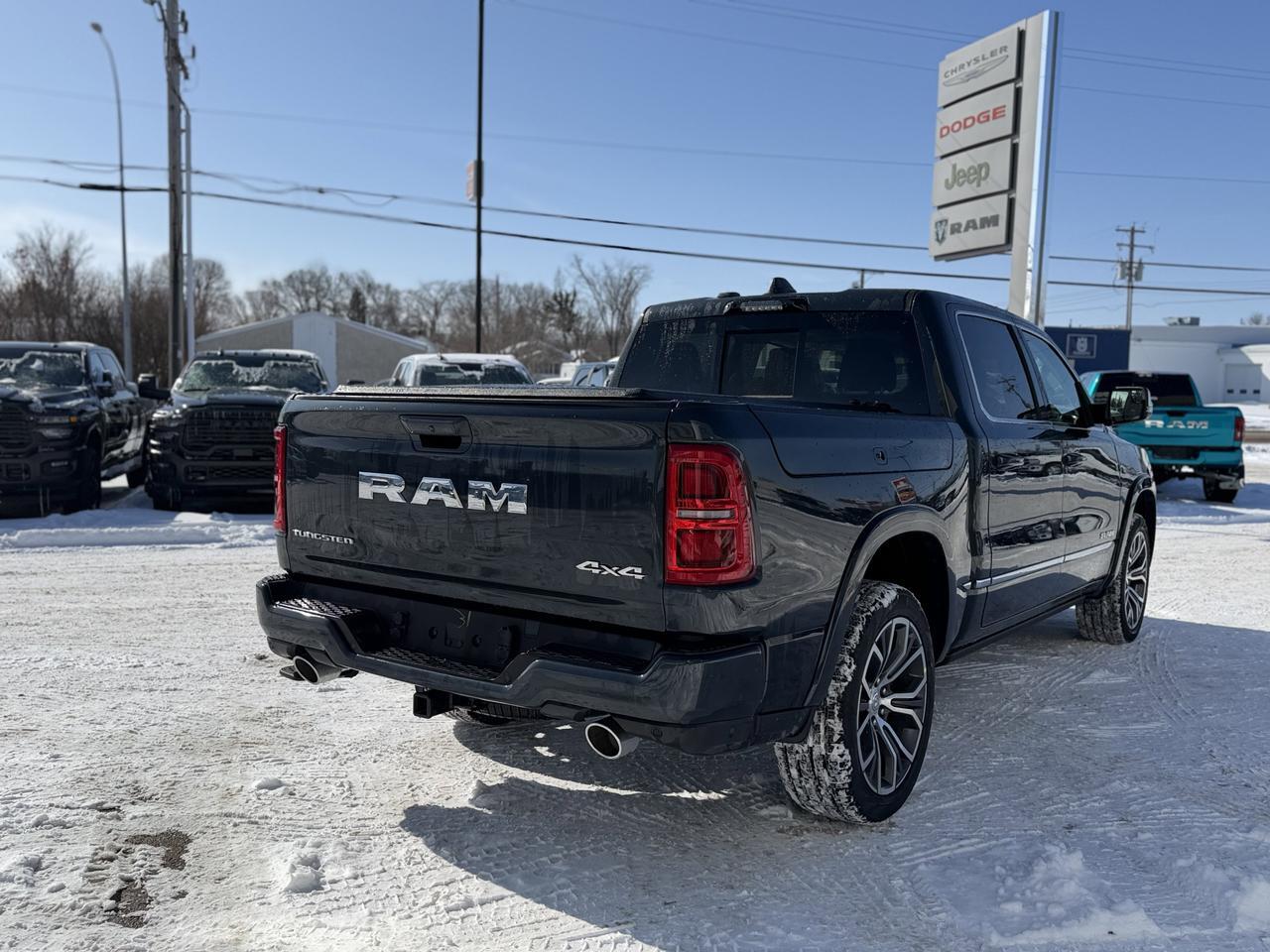 2026 Ram 1500 Tungsten Crew Cab 4x4 | 3L Twin Turbo | Massaging Leather | Klipsch Audio | 22IN Wheels | Sunroof Redwater AB