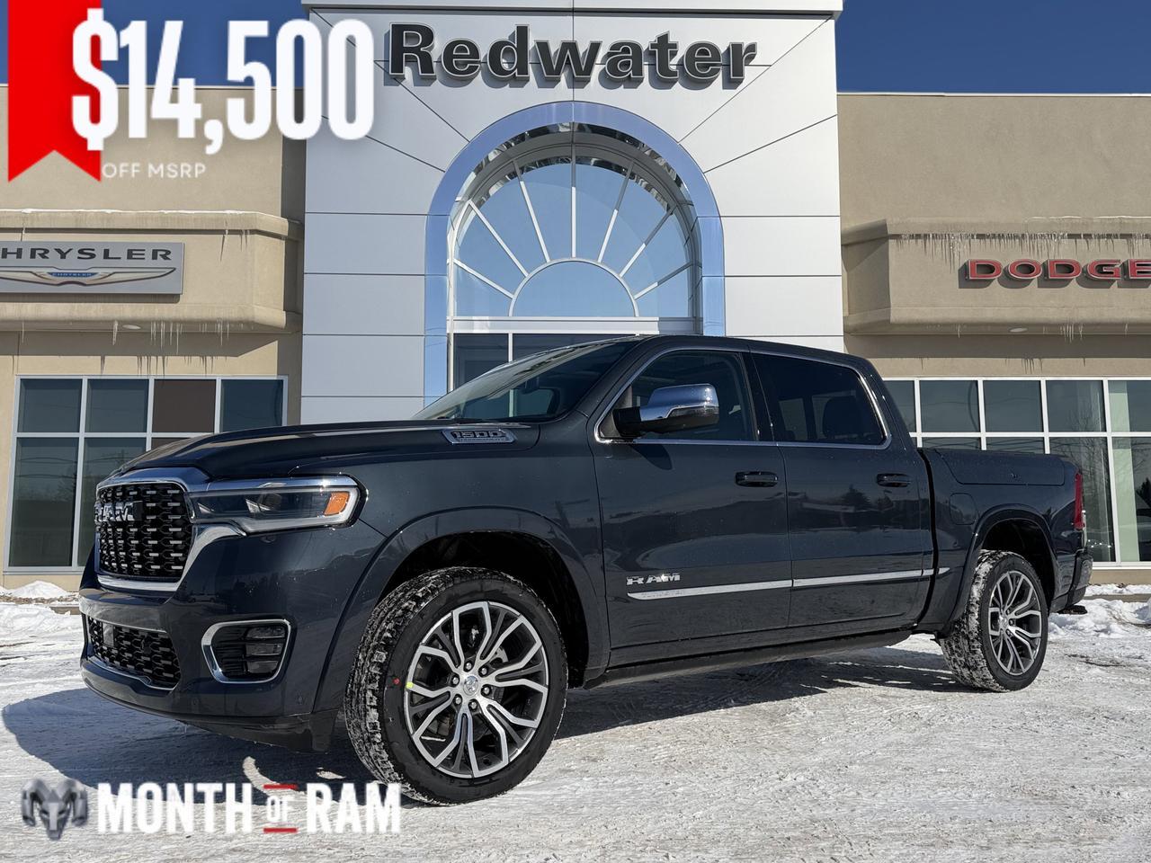 2026 Ram 1500 Tungsten Crew Cab 4x4 | 3L Twin Turbo | Massaging Leather | Klipsch Audio | 22IN Wheels | Sunroof