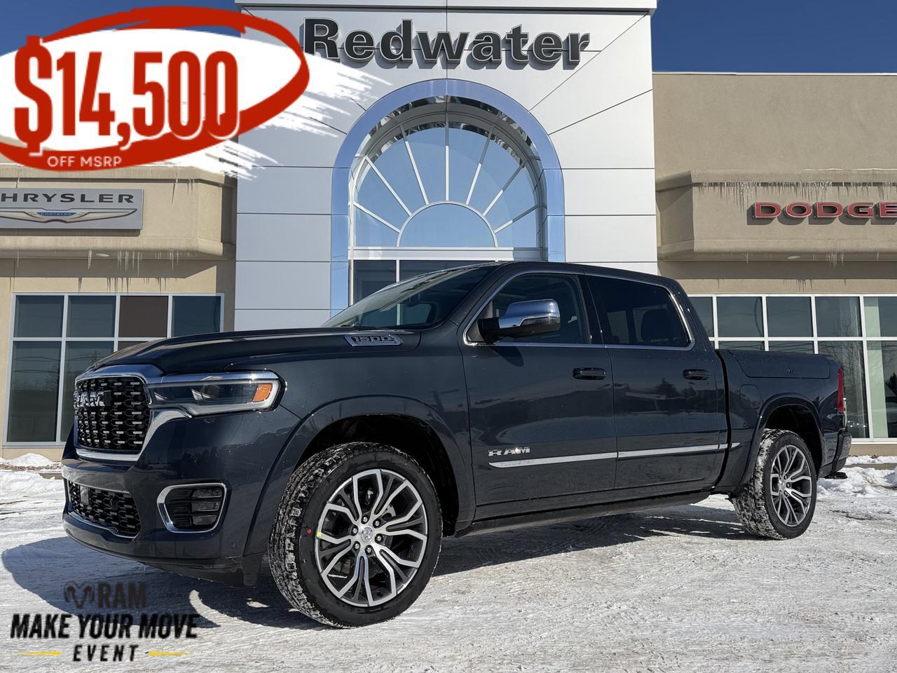 2026 Ram 1500 Tungsten Crew Cab 4x4 | 3L Twin Turbo | Massaging Leather | Klipsch Audio | 22IN Wheels | Sunroof
