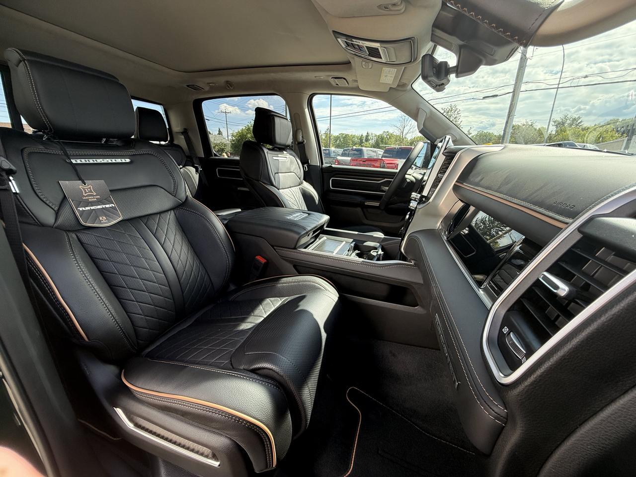 2026 Ram 1500 Tungsten Crew Cab 4x4 | 3L Twin Turbo | Serrano Green | Black Leather | Massaging Seats | Sunroof Redwater AB