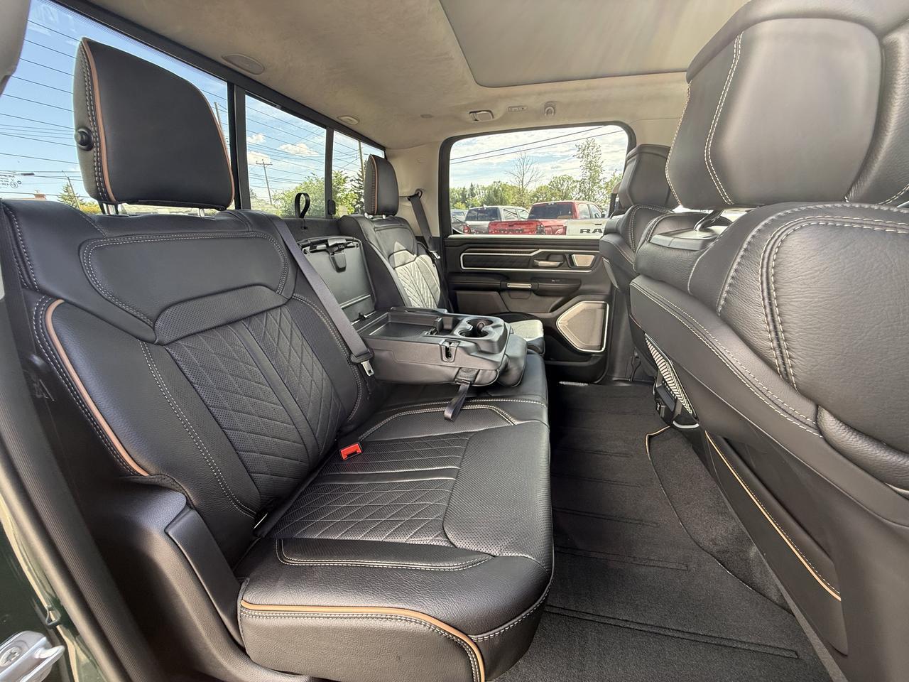 2026 Ram 1500 Tungsten Crew Cab 4x4 | 3L Twin Turbo | Serrano Green | Black Leather | Massaging Seats | Sunroof Redwater AB