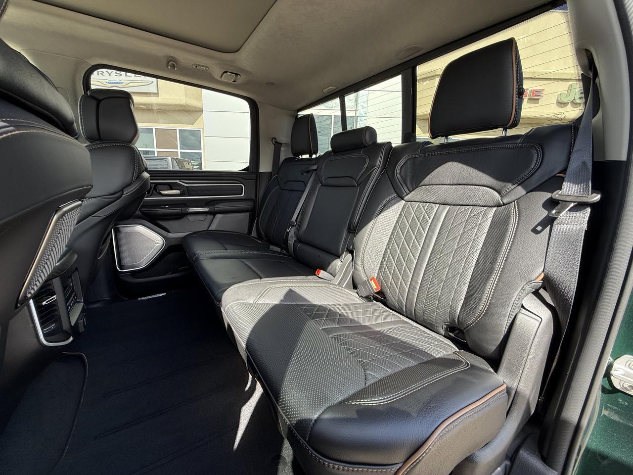 2026 Ram 1500 Tungsten Crew Cab 4x4 | 3L Twin Turbo | Serrano Green | Black Leather | Massaging Seats | Sunroof Redwater AB