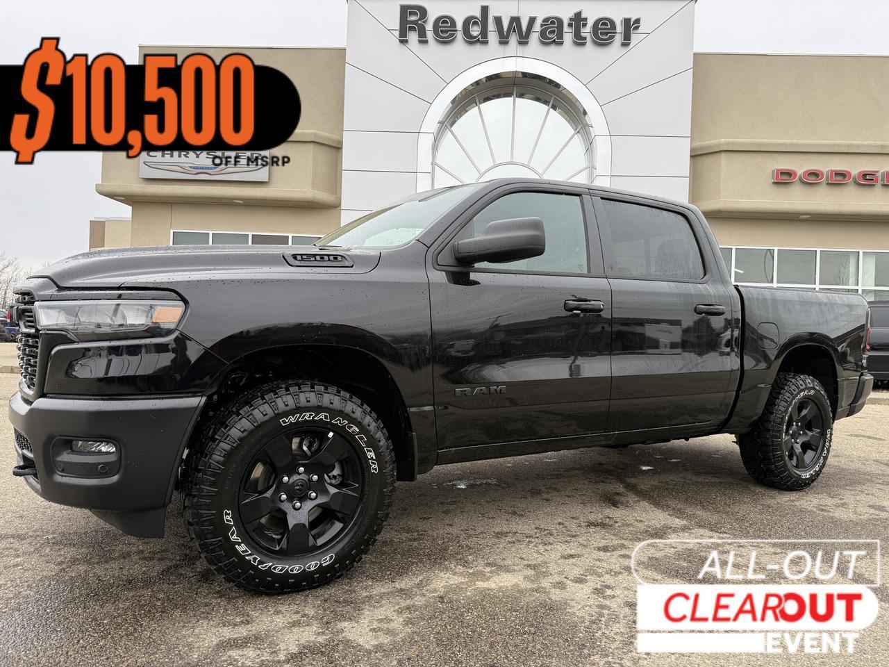 2026 Ram 1500 Warlock Crew Cab 4x4 | 3L I6 Hurricane Twin Turbo | Black Cloth Front Bench Seat | 18IN Wheels