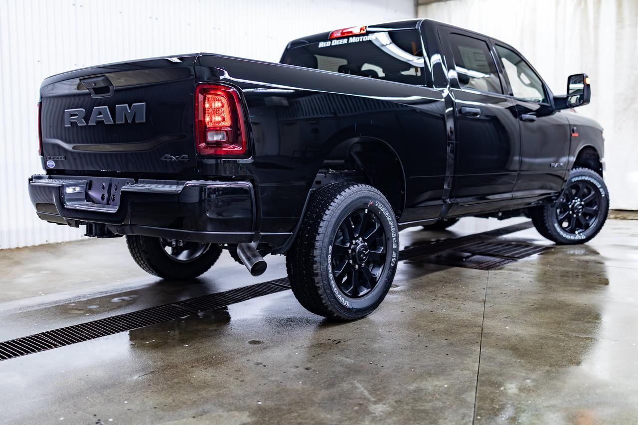 2026 Ram 2500 4x4 Crew Cab Big Horn Night Edition Diesel Nav Bcam Red Deer AB