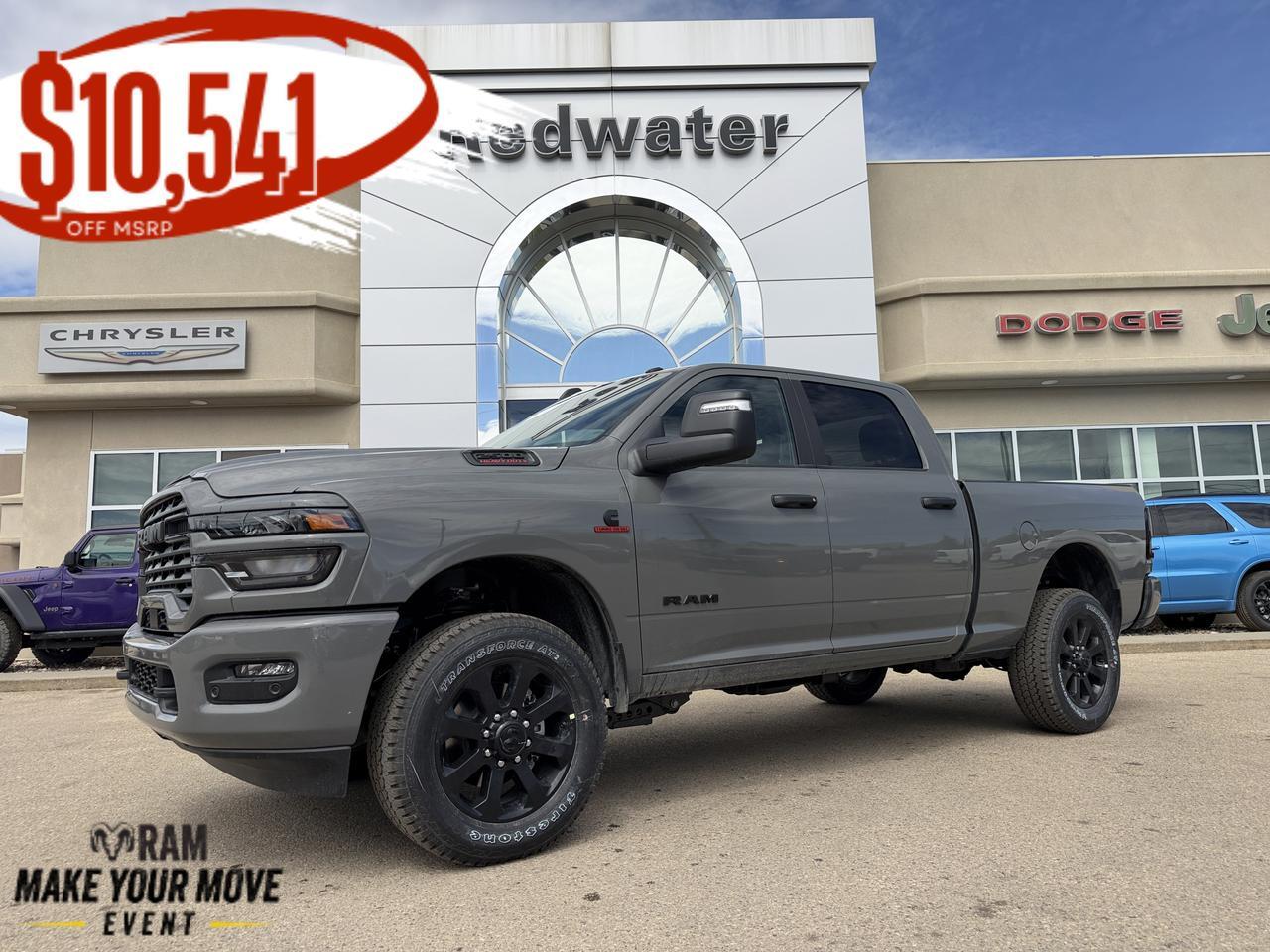 2026 Ram 2500 Big Horn Crew Cab 4x4 | Cummins Diesel | Night Edition | 12IN Touchscreen | NAV | Heated Seats