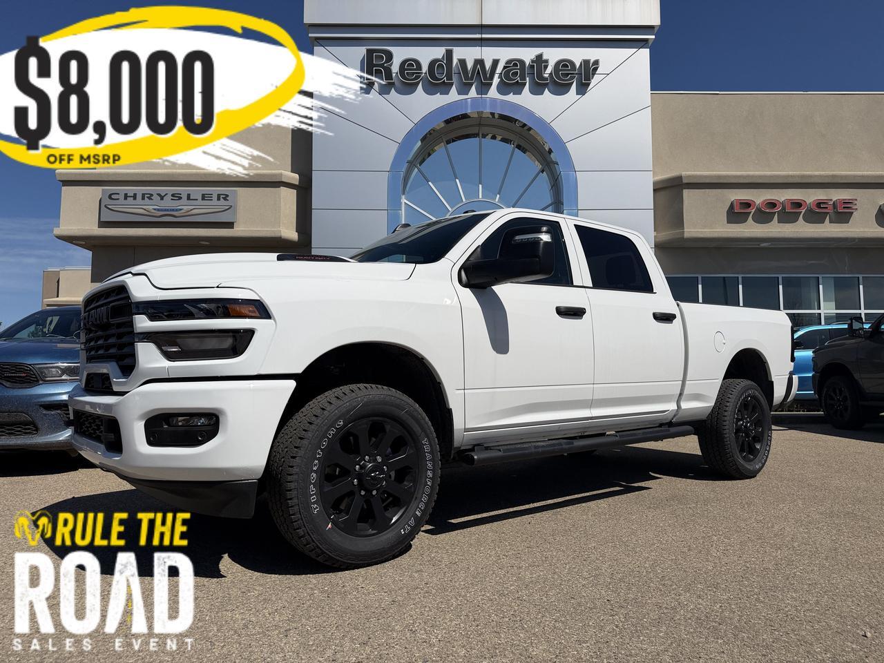 2026 Ram 2500 Black Express Crew Cab 4x4 | HEMI V8 | 20IN Black Wheels | 5th Wheel Prep | NAV | Backup Camera