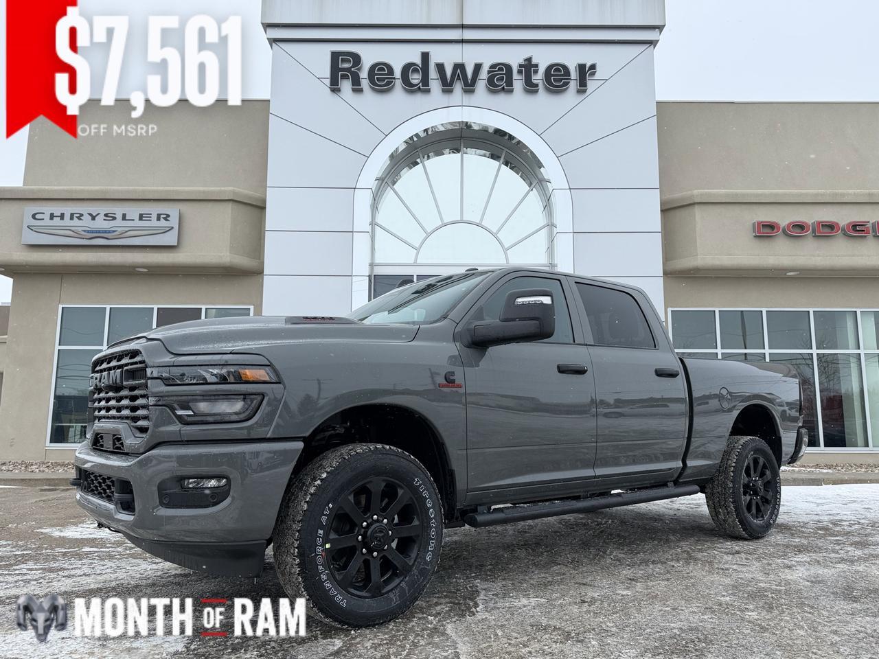 2026 Ram 2500 Black Express Crew Cab 4x4 | Rig Ready Ram | Cummins Diesel | NAV | Mopar Steps | Backup Camera