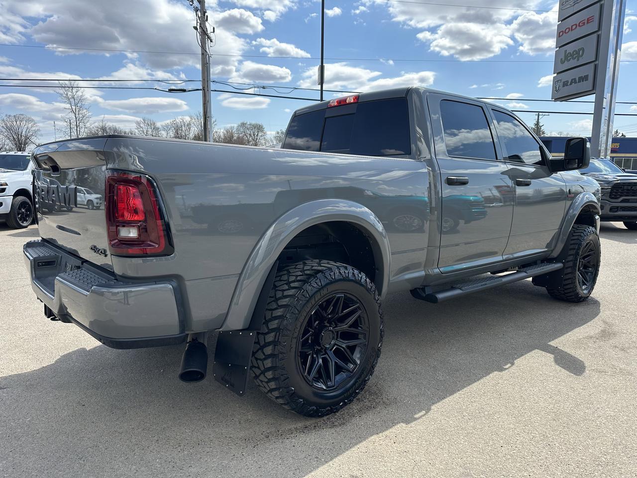2026 Ram 2500 Black Express Crew Cab 4x4 | Rig Ready Ram | Level Kit | Fuel Wheels | Flares & Flaps | Side Steps Redwater AB