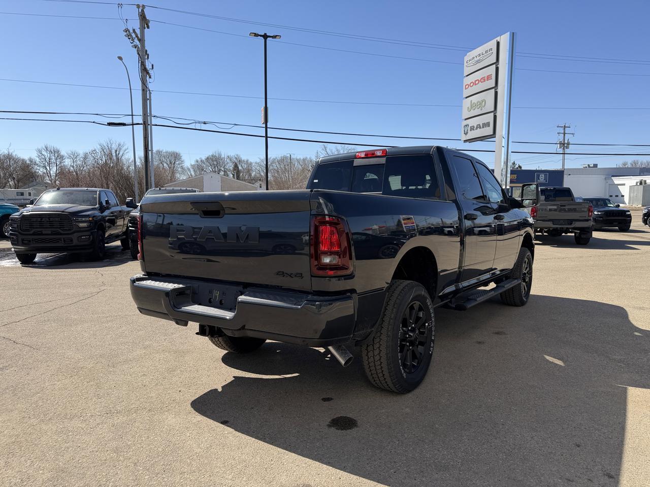 2026 Ram 2500 Black Express Crew Cab 4x4 | V8 HEMI | 12IN NAV | 20IN Black Wheels | Mopar Tubular Steps Redwater AB